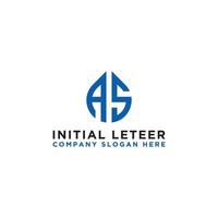 AS letter Initial icon Monogram.- Vector inspiring logo design - Vector