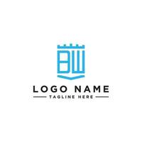 logo design inspiration for companies from the initial letters of the BW logo icon. -Vector vector