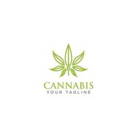 icono de salud del logotipo de diseño de marihuana, plantilla vectorial - vector