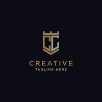 logo design inspiration for companies from the initial letters of the CC logo icon. -Vector vector