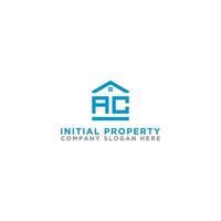 Logo template vector Design, property, real estate with the initials AC - Vector