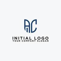 Logo design template, Letter AC. - Vector