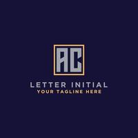 Logo design template, Letter AC. - Vector