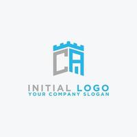 inspiración de diseño de logotipos para empresas a partir de las letras iniciales del icono del logotipo ca. -vector vector