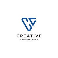 logo design inspiration for companies from the initial letters of the CC logo icon. -Vector vector