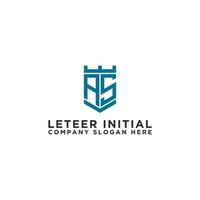 AS letter Initial icon Monogram.- Vector inspiring logo design - Vector