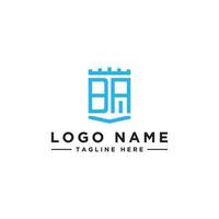 logo design inspiration for companies from the initial letters of the BA logo icon. -Vector vector