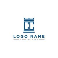 logo design inspiration for companies from the initial letters of the CC logo icon. -Vector vector