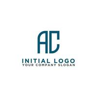 Logo design template, Letter AC. - Vector