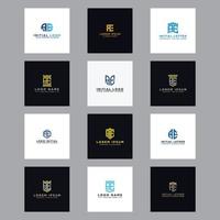 AE initial Letters. Logo Set Initial templates. vector