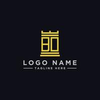 logo design inspiration for companies from the initial letters of the BO logo icon. -Vector vector