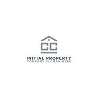 Logo template vector Design, property, real estate with the initials CC - Vector