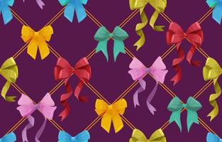 Colorful Gift Wrapping Ribbon vector