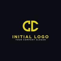 logo design inspiration for companies from the initial letters of the CC logo icon. -Vector vector