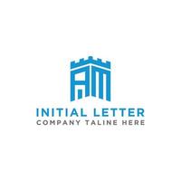 Letter AM Initial icon  Monogram.- Vector inspiration logo design - Vector