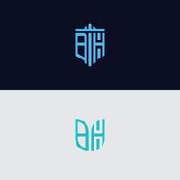 Inspiring logo design Set, for companies from the initial letters of the BH logo icon. -Vectors vector