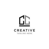 logo design inspiration for companies from the initial letters of the CC logo icon. -Vector vector
