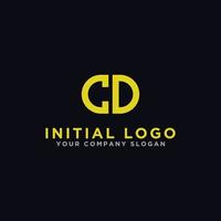 CD letters Initial icon, Monogram.- Vector inspiration logo design - Vector