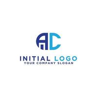 Logo design template, Letter AC. - Vector
