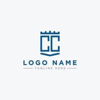 logo design inspiration for companies from the initial letters of the CC logo icon. -Vector vector