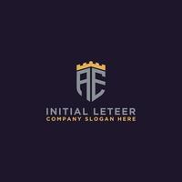 logo design inspiration for companies from the initial letters of the AE logo icon. -Vector vector