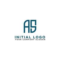 AS letter Initial icon Monogram.- Vector inspiring logo design - Vector