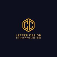 logo design inspiration for companies from the initial letters of the CC logo icon. -Vector vector