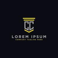 logo design inspiration for companies from the initial letters of the CC logo icon. -Vector vector