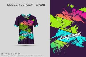 diseño de camiseta deportiva. diseño deportivo para fútbol, carreras, camisetas de juego. vector. vector