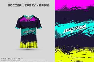 Sports jersey design. Sports design for football, racing, gaming jersey. Vector.