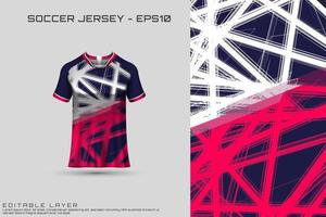 diseño de camiseta deportiva. diseño deportivo para fútbol, carreras, camisetas de juego. vector. vector