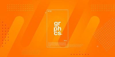 Abstract orange gradient illustration background with simple pattern. cool design.Eps10 vector