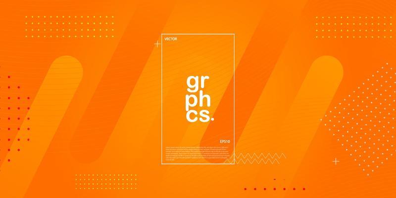 Abstract orange gradient illustration background with simple pattern. cool design.Eps10 vector