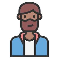 People Icon Man Hipster Vector .