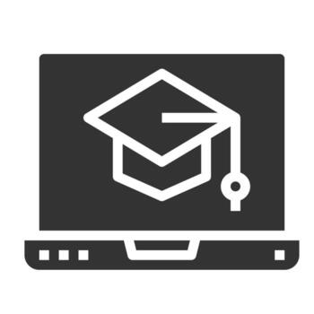 Learning Solid Icon Vector Illustration