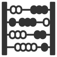 Abacus Solid Icon Vector Illustration