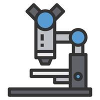 microscope icon line vector