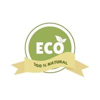 Eco label, logo. Organic, natural product concept.