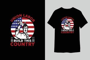 Labor day t-shirt design vector