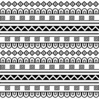 Geometric ethnic tribal seamless pattern. Background for fabric, wallpaper, card template, wrapping paper, carpet, textile, cover. ethnic tattoo style hawaiian pattern vector
