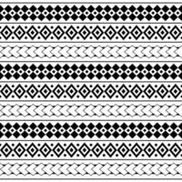 Polynesian Maori tribal aztec seamless pattern. Background for fabric, wallpaper, card template, wrapping paper, carpet, textile, cover. ethnic tattoo style pattern vector