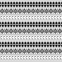 Polynesian Maori tribal aztec seamless pattern. Background for fabric, wallpaper, card template, wrapping paper, carpet, textile, cover. ethnic tattoo style pattern vector