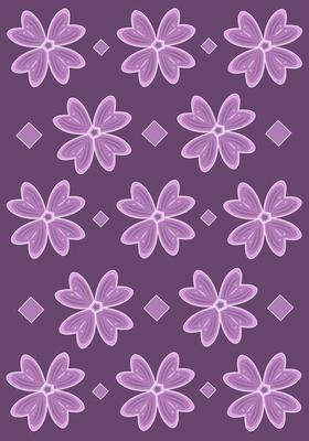 Common mallow flowers vector wallpaper for graphic design and decorative element