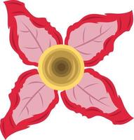 Desert rose flower vector illustration for graphic design and decorative element