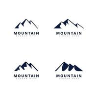 plantillas de logotipo de montaña. diseño de ilustración de icono de vector de plantilla de logotipo de montaña