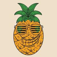 pineapple vector design, illustration