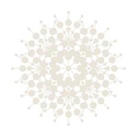 Mandala Round Circle Lace Symbol Icon. Abstract Oriental Mandala Template. Yoga Style Arabesque Pattern Elegant Element Icon vector