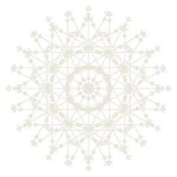 icono de símbolo de encaje de círculo redondo de mandala. plantilla de mandala oriental abstracta. icono de elemento elegante patrón arabesco estilo yoga vector