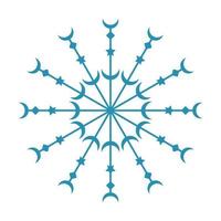 Mandala Round Circle Lace Symbol Icon. Abstract Oriental Mandala Template. Yoga Style Arabesque Pattern Elegant Element Icon vector