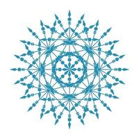 Mandala Round Circle Lace Symbol Icon. Abstract Oriental Mandala Template. Yoga Style Arabesque Pattern Elegant Element Icon vector